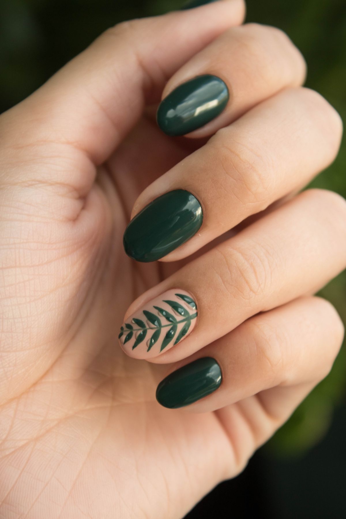 Manicure detail at Elite Nails San Diego